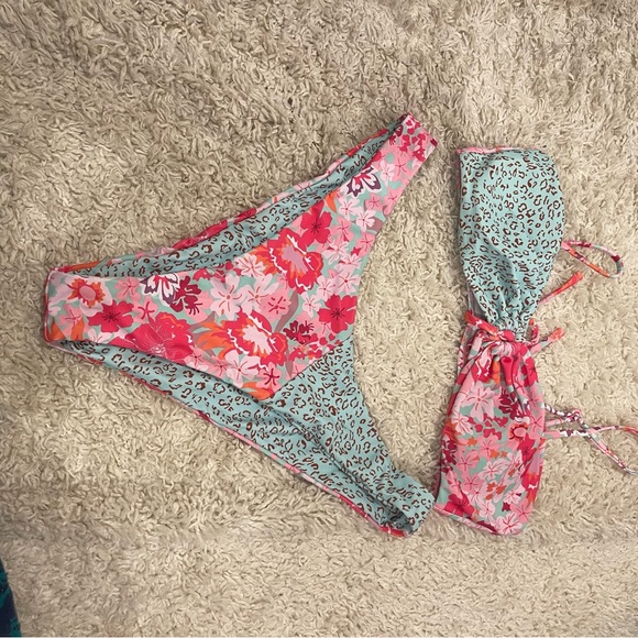 SOLD - Shein High Waisted Bikini Reversible - Picture 3 of 6